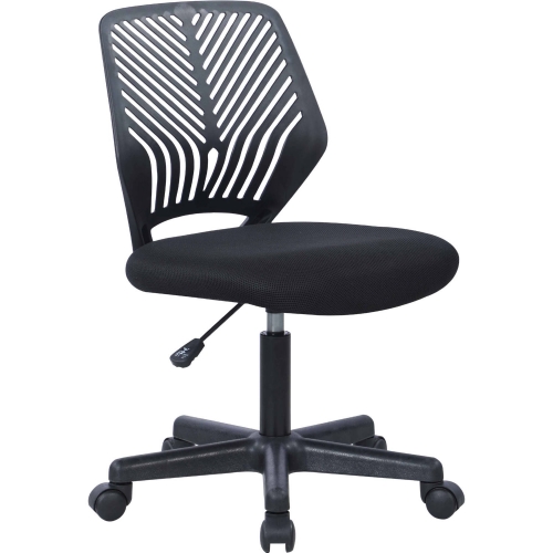 4020 Pneumatic Adjustable Office Chair in Black & Black Mesh